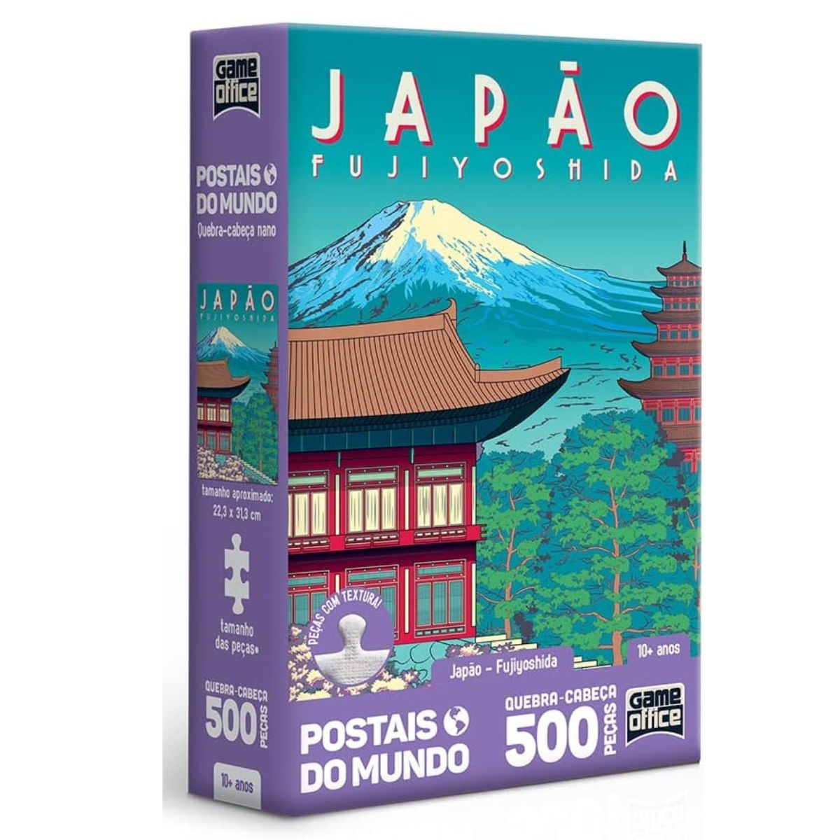 Quebra Cabeça Japão Fujiyoshida - Postais do Mundo / 500 Peças Nano - Toyster Quebra Cabeça Japão Fujiyoshida - Postais do Mundo / 500 Peças Nano - Toyster